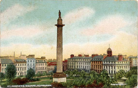 G D & D Postcard  -  Star Series  -  St Andrew Square