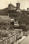 Zoom-in on detail from a  Hartmann Postcard of Calton Hill and Rock House