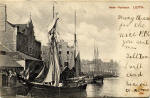 Post Card  -  Leith Inner Harbour  -  posted 1921