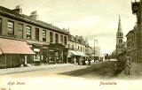 High Street, Portobello - Hartmann Postcard including Halkett's photographic studio