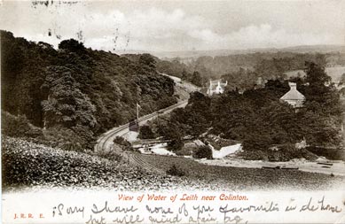 View of Water of Leith near Colinton - Post Card - A Hutcheson