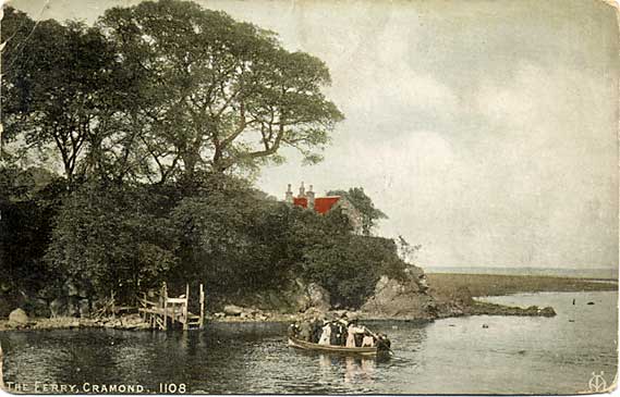 Postcard by Alex A Inglis  -  Cramond Ferry