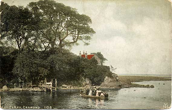 Postcard by Alex A Inglis  -  Cramond Ferry