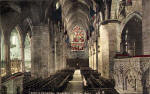 Postcard by Alex A Inglis  -  The interior of St Giles Cathedral, looking west