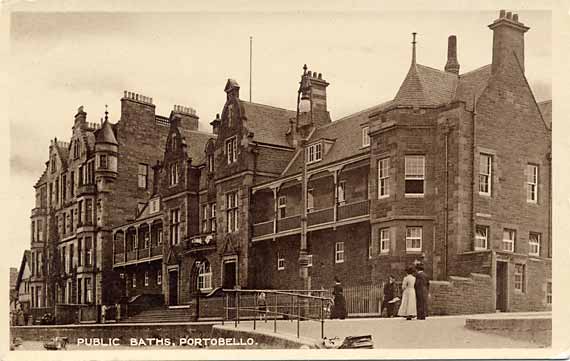 J M Postcard  -  Caledonia Series  -  Portobello Public Baths