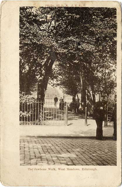 Postcard published by John R Russel of Edinburgh (JRRE)  -  Jawbone Walk, West Meadows