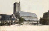 Postcard published by John R Russel of Edinburgh (JRRE)  -  St Miichael's Church, North Merchiston