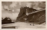 Einburgh Castle from Johnston Terrace  -  Post Card  -  JS & S - E  Publisher  -  The St Giles Series