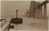 A Jundgw postcard of the ferry boat Forfarshire at Hawes Pier, South Queensferry.  The postcard is titled:  '6065 Forth Bridge'