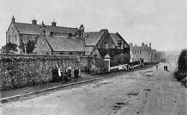 Postcard in J McCulloch  'Caledonia Sweries'  - Davidson's Mains Railway School