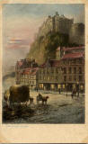 Postcard by McKenzie & Co  -  Edinburgh Castle from the Grassmarket