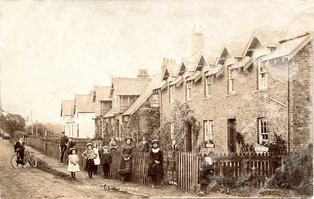 Postcard by A R Montgomery, Juniper Green  -  Blinkbonny, Currie