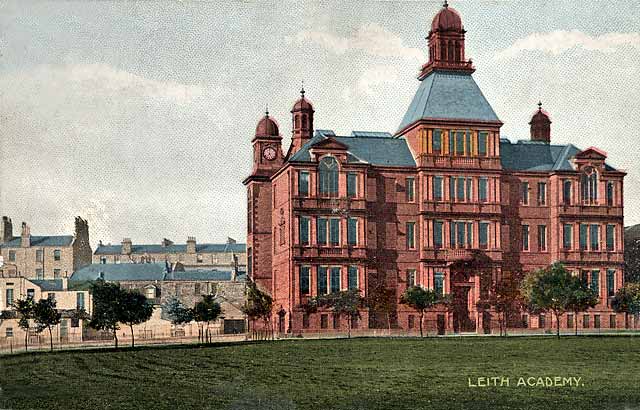 'National Series' postcard  -  Leith Academy