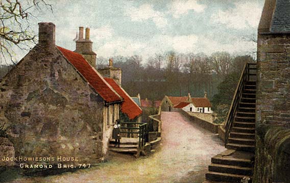 PoNimmo Postcard  -  Jock Howieson's House, Cramond Brig
