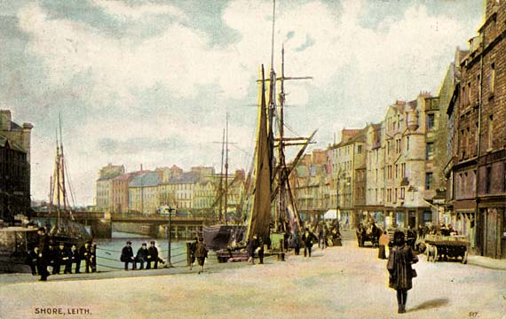 Postcard in the Nimmo Series  -  The Shore, Leith