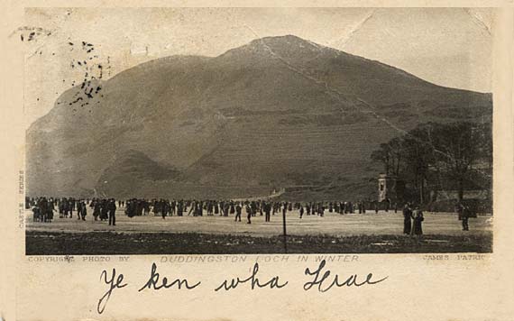 Postcard  -  James Patrick  -  Castle Series  -  Duddingston Loch in Winter