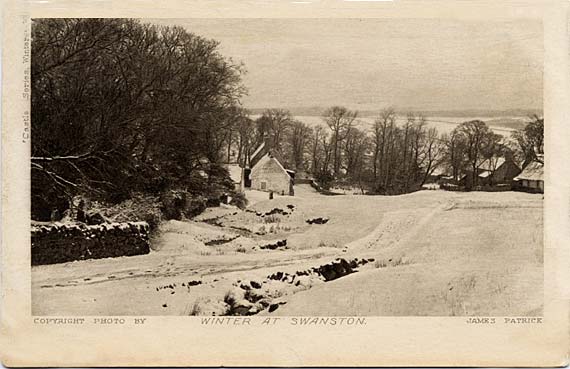 Postcard  - James Patrick  -   Castle Series  -  Winter in Swanston