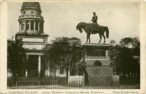 Photograph  -  John Patrick  -  Castle Series  -  Albert Memorial, Charlotte Square