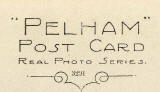Zoom-in to the back of a postcard published by Pelham  -  St Anthony's Chapel in Holyrood Park