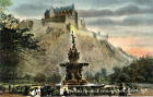 The Ross Fountain in Princes Street Gardens  -  Coloured Postcard  -  PPC Philco Series