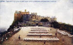 Photochrom Postcard  -  Edinburgh Castle, Argyll & Sutherland Highlanders