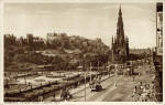 Postcard by Photochrom  -  Princes Street, looking wes