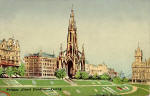  P&WM Vello Series postcards  -  Princes Street Gardens - Spring