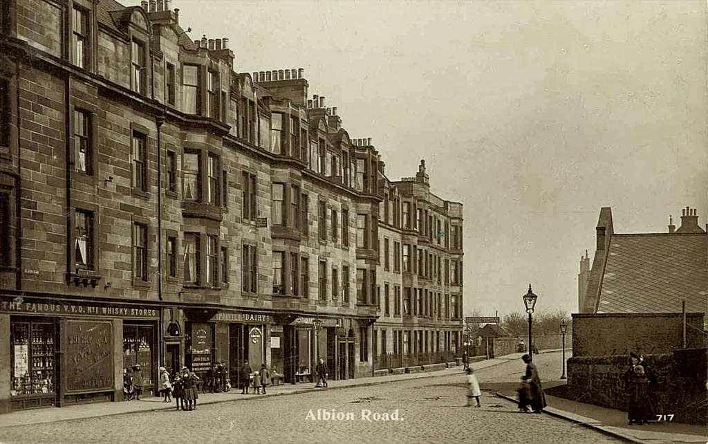 Looking down on Waverley Bridge from the Scott Monument - 1936