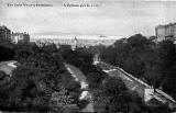 Post card  -  T Robertson  -  View from Dean Bridge looking down the valley of the Water of Leith