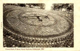 Postcard byJ R Russell, Edinburgh  -  Floral Clock in Princes Street Gardens  -  1904