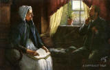 Raphael Tuck Postcard  -   'Oilette', Scottish Life and Character series  -  A Difficult Text