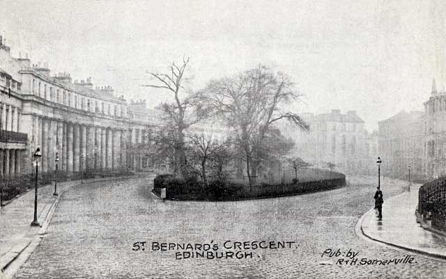 Postcard by R & H Somerville - St Bernard's Crescent, Stockbridge, Edinburgh