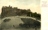 Stengel & Co postcard  -  Edinburgh Castle - Inspection of the "Black Watch