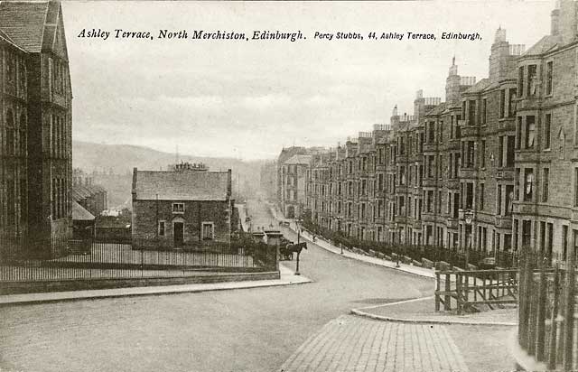 Postcard by an unidentified publisher  -  Craiglockhart Primary School, Ashley Terrace, North Merchiston  -  Early 1900s