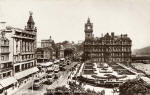 Patrick Thomson postcard  -  Princes Street  -  looking east