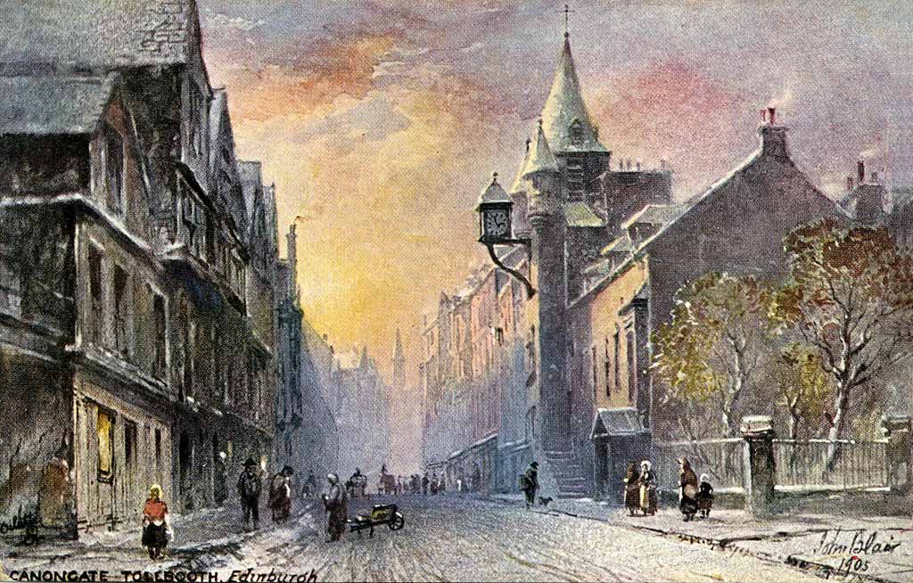 Raphael Tuck "Oilette" postcard  -  Canongate Tolbooth