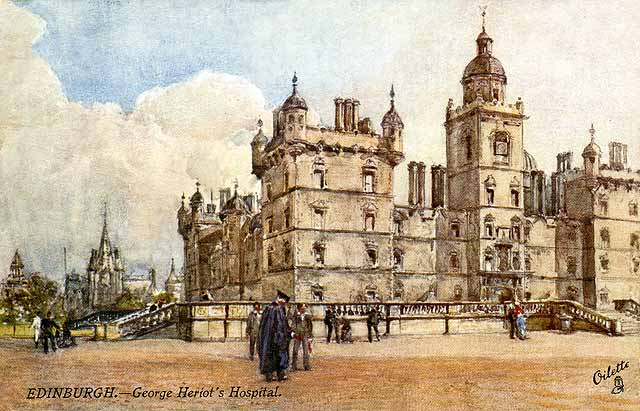 Raphael Tuck "Oilette" postcard  -  Heriot's Hospital