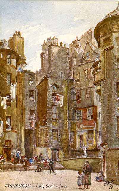Raphael Tuck "Oilette" postcard  -  Lady Stair's Close