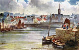 Raphael Tuck "Oilette" postcard  -  Newhaven Harbour
