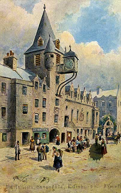 Raphael Tuck "Art" postcard  -  Canongate Tolbooth