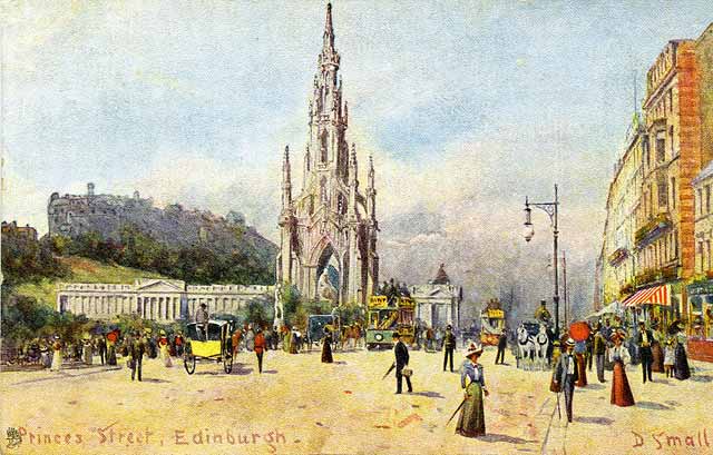 Raphael Tuck "Art" postcard  -  Princes Street