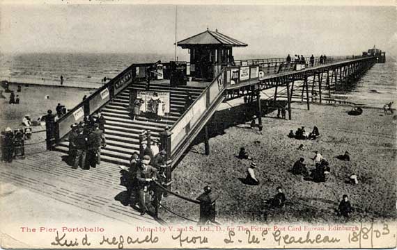 Portobello Pier  -  Postcard by V and S Ltd