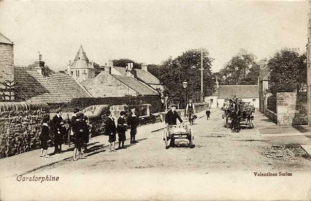 Postcard by Valentine  -   Corstorphine in the early 1900s