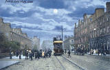 Postcard by Valentine  -   Tram approaching the foot of Leith Walk, 1902