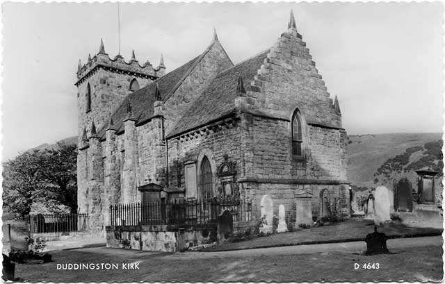 Postcard byu Valentine & Sons  -  Duddingston Kirk