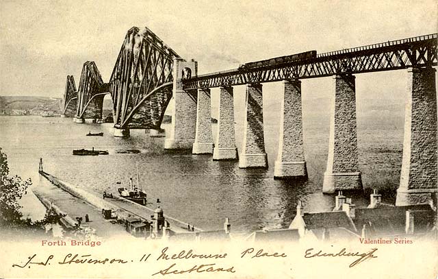 Valentine Postcard - The Forth Bridge, 1890