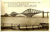 Valentine Postcard  -  view of the Forth Bridge from Queensferry  -  1934