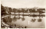 Valentine Postcard  -  Sailing model yachts on Inverleith Pond in Inverleith Park.