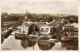Valentine Postcard  -  Leith Docks:  1933  -  with key added