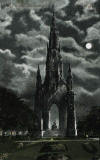 Valentine Moonlight Series  -  The Scott Monument - Full Moon